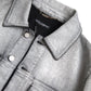 Dolce & Gabbana Gray Washed Cotton Stretch Denim Men Jacket