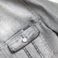 Dolce & Gabbana Gray Washed Cotton Stretch Denim Men Jacket