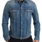 Dolce & Gabbana Elegant Blue Denim Stretch Jacket