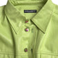 Dolce & Gabbana Green Cotton Collared Button Down Shirt