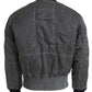 MM6 Maison Margiela Gray Bomber Zipper Pocket Sleeves Jacket