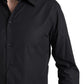 Dolce & Gabbana Black Collared Long Sleeve MARTINI Shirt