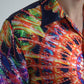 Dolce & Gabbana Multicolor Luminarie Print Men Shirt Silk