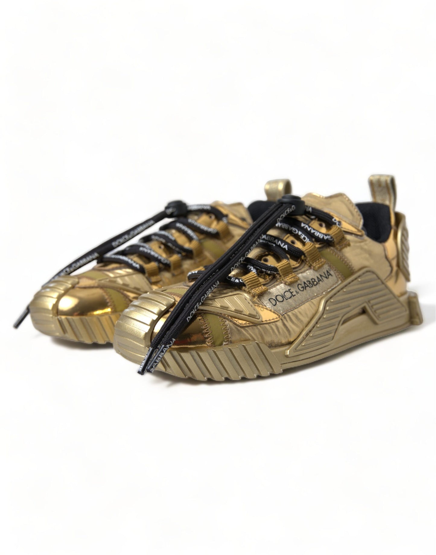 Dolce & Gabbana Metallic Gold NS1 Low Top Sneakers Shoes