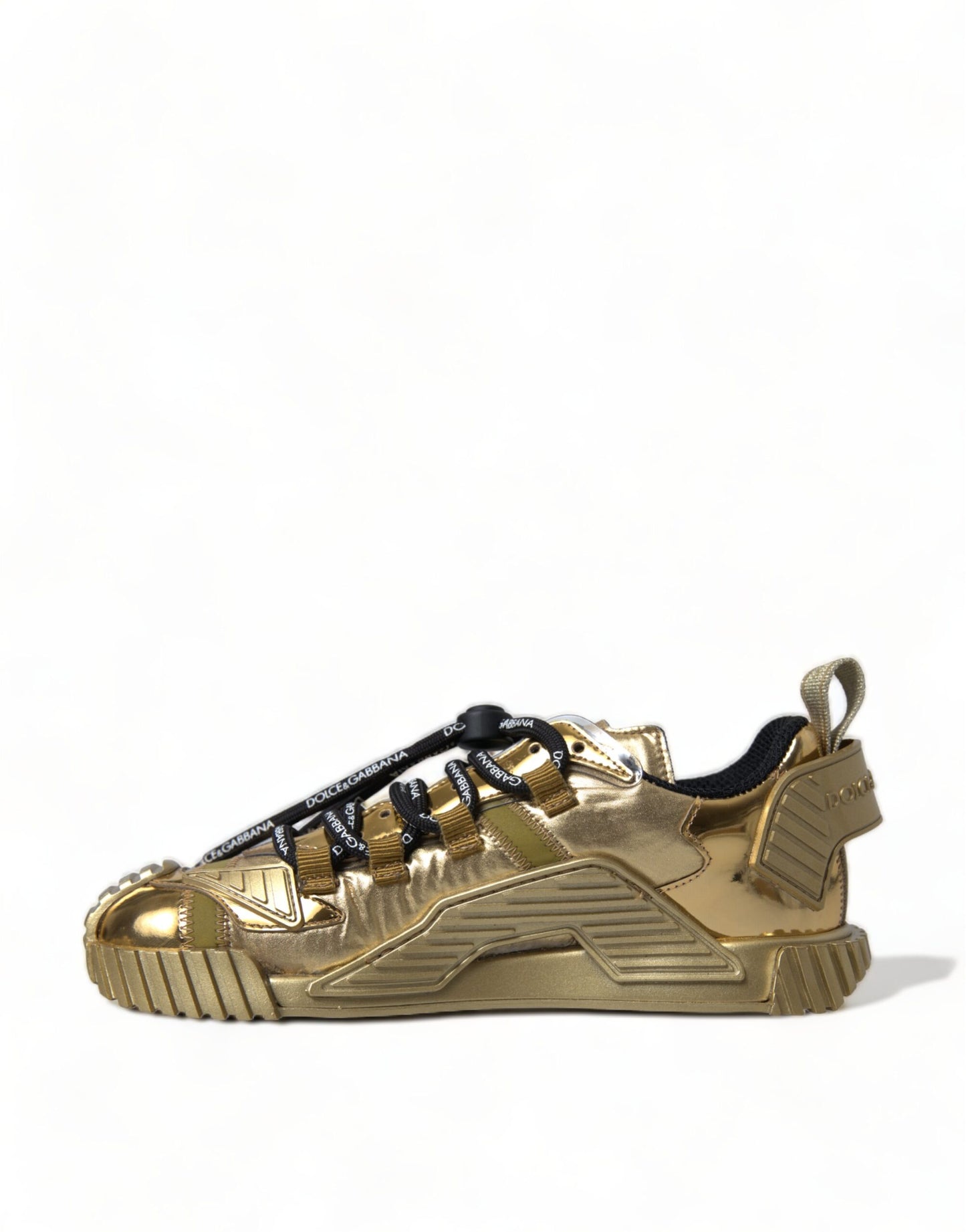 Dolce & Gabbana Metallic Gold NS1 Low Top Sneakers Shoes