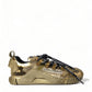 Dolce & Gabbana Metallic Gold NS1 Low Top Sneakers Shoes