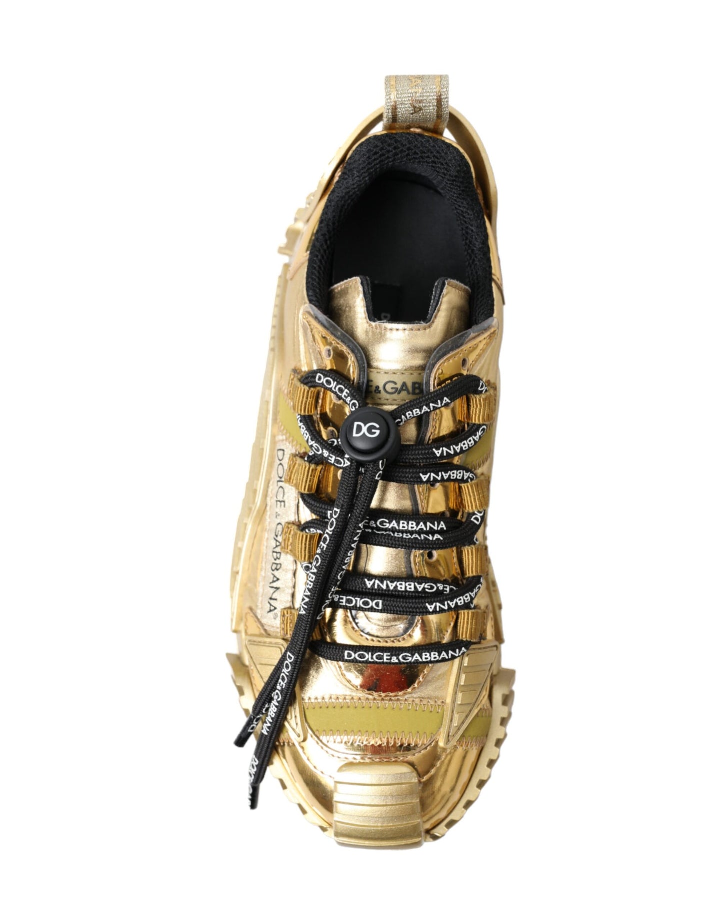 Dolce & Gabbana Metallic Gold NS1 Low Top Sneakers Shoes