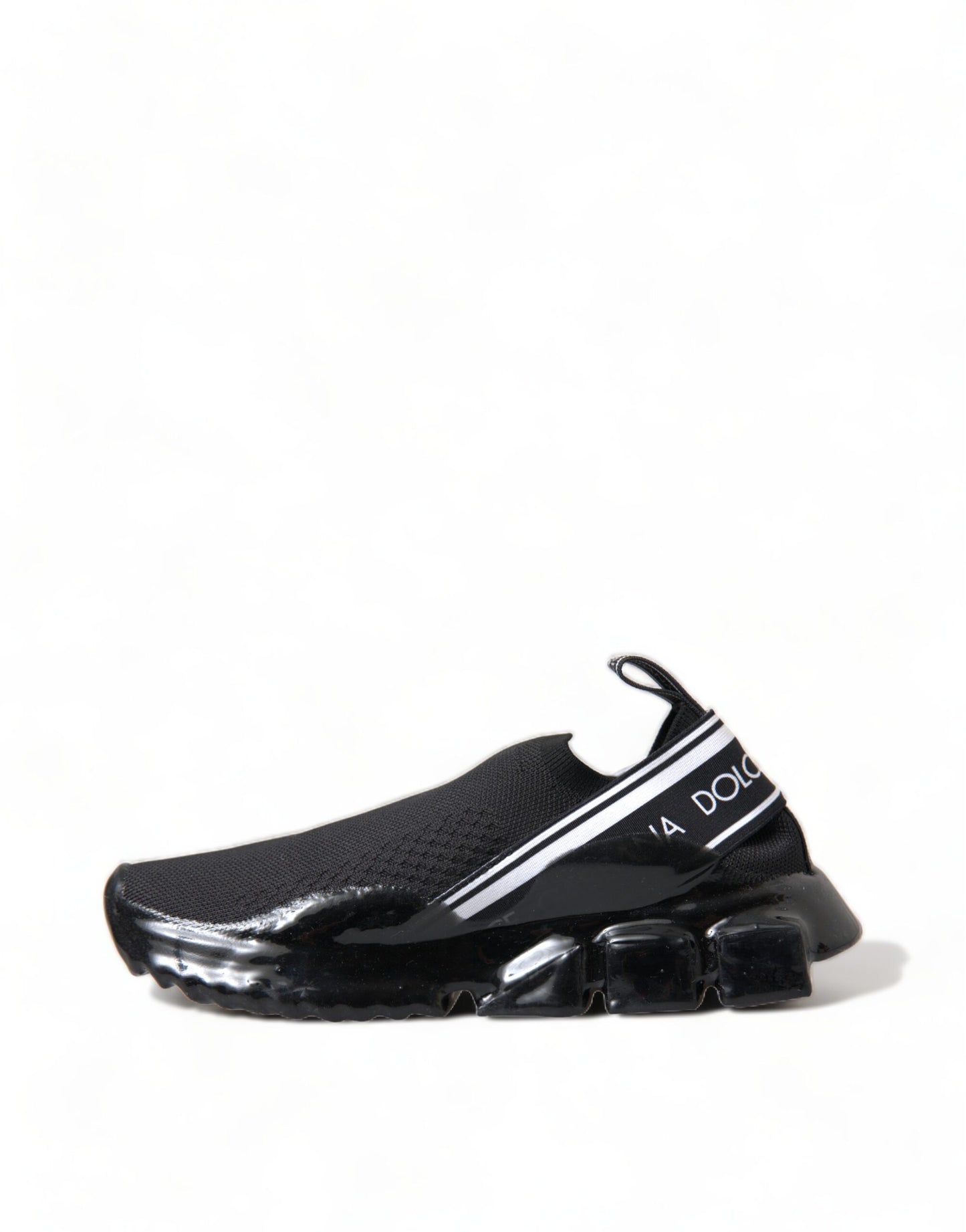 Dolce & Gabbana Black Sorrento Slip On Low Top Sneakers Shoes