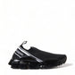 Dolce & Gabbana Black Sorrento Slip On Low Top Sneakers Shoes