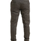 Dolce & Gabbana Brown Wool Dress Skinny Men Trouser Pants