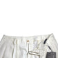 Dolce & Gabbana White Cotton Stretch Men Bermuda Denim Shorts