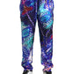 Dolce & Gabbana Multicolor Printed Silk Men Trouser Pants