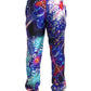 Dolce & Gabbana Multicolor Printed Silk Men Trouser Pants