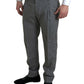 Dolce & Gabbana Gray Wool Chino Skinny Men Dress Trouser Pants