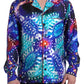 Dolce & Gabbana Multicolor Silk Psychedelic Print Men Pajama Shirt