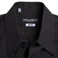 Dolce & Gabbana Black Cotton Men Long Sleeves MARTINI Shirt