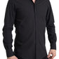 Dolce & Gabbana Black Cotton Men Long Sleeves MARTINI Shirt