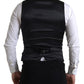 Dolce & Gabbana Black Waistcoat Formal Vest