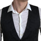 Dolce & Gabbana Black Waistcoat Formal Vest