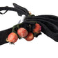 Dolce & Gabbana Black with multicolor Fig Fruit Crystal Tiara Diadem Headband