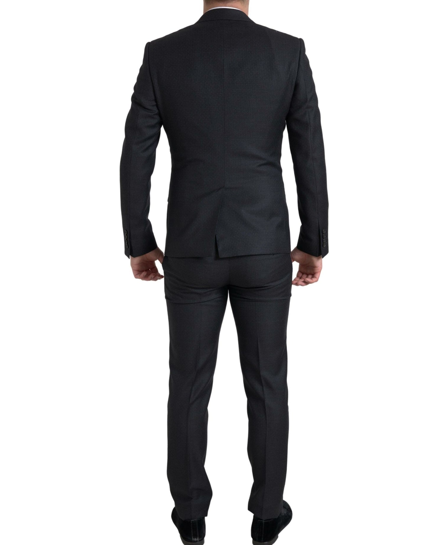 Dolce & Gabbana Black 3 Piece Single Breasted MARTINI Suit