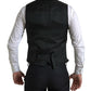 Dolce & Gabbana Black 3 Piece Single Breasted MARTINI Suit