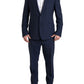 Dolce & Gabbana Blue 2 Piece Single Breasted MARTINI Suit