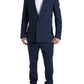 Dolce & Gabbana Blue 2 Piece Single Breasted SICILIA Suit