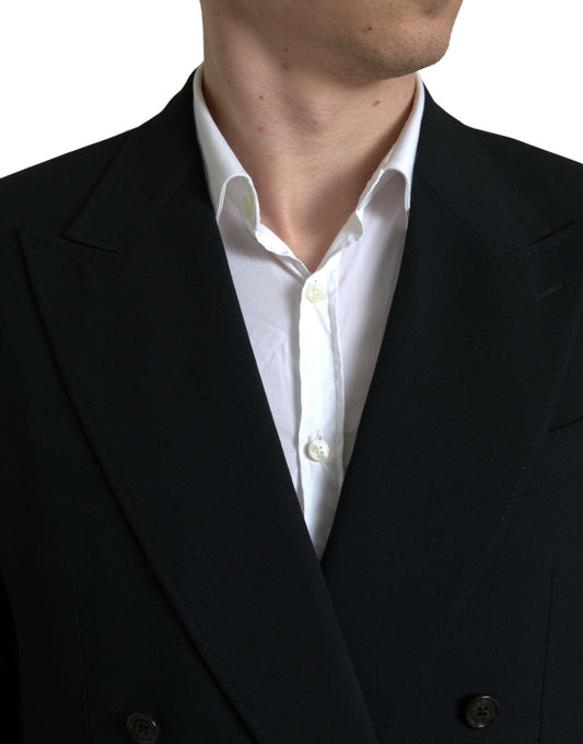 Dolce & Gabbana Black 2 Piece Double Breasted SICILIA Suit