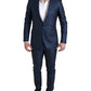 Dolce & Gabbana Blue 2 Piece Single Breasted MARTINI Suit