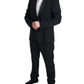 Dolce & Gabbana Black 2 Piece Single Breasted MARTINI Suit