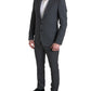 Dolce & Gabbana Gray 2 Piece Single Breasted MARTINI Suit