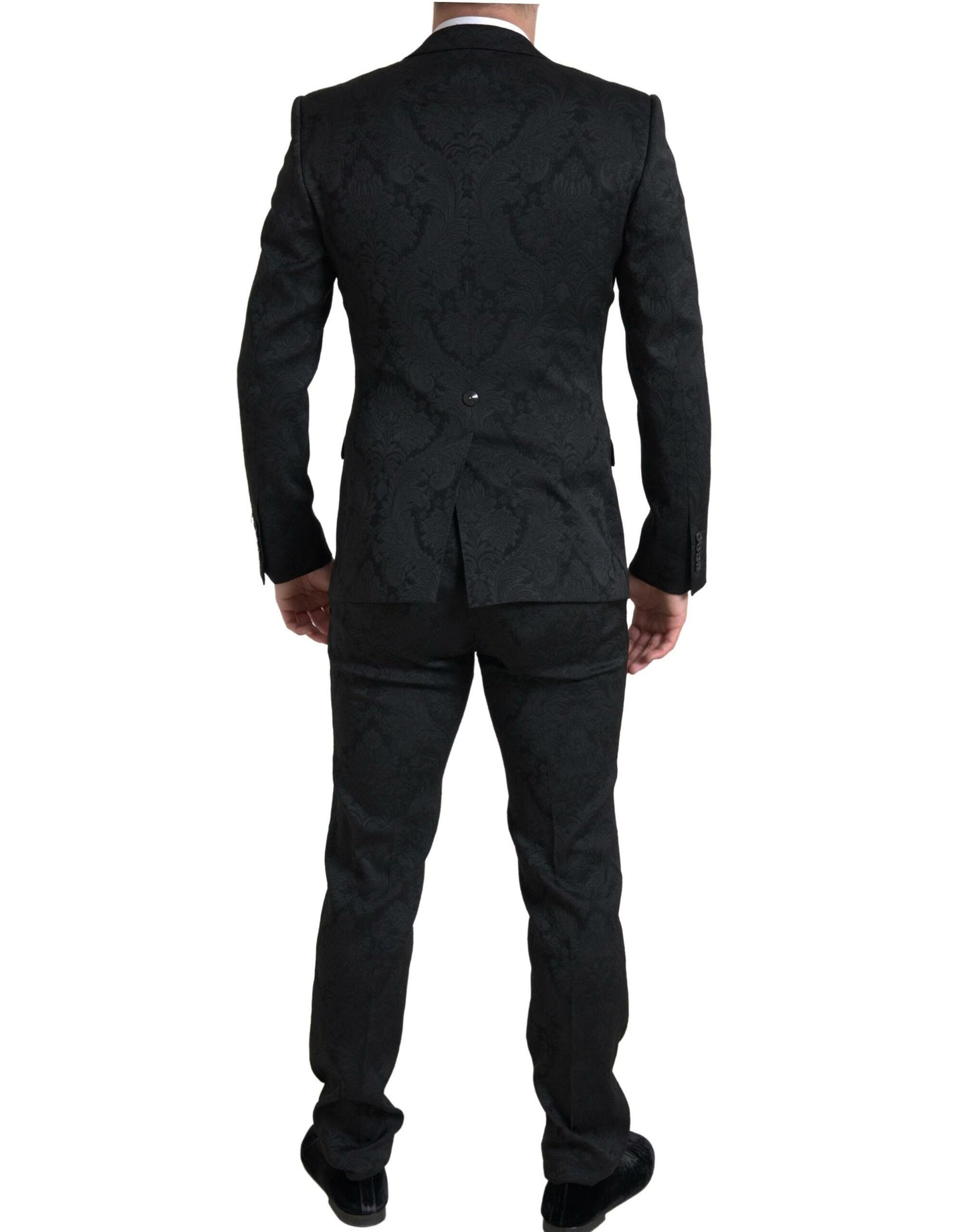 Dolce & Gabbana Black 2 Piece Single Breasted MARTINI Suit