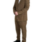 Dolce & Gabbana Brown 2 Piece Single Breasted TAORMINA Suit