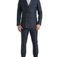 Dolce & Gabbana Blue 2 Piece Double Breasted MARTINI Suit