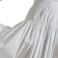 Dolce & Gabbana White Pleated A-line High Waist Skirt