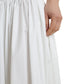 Dolce & Gabbana White Pleated A-line High Waist Skirt