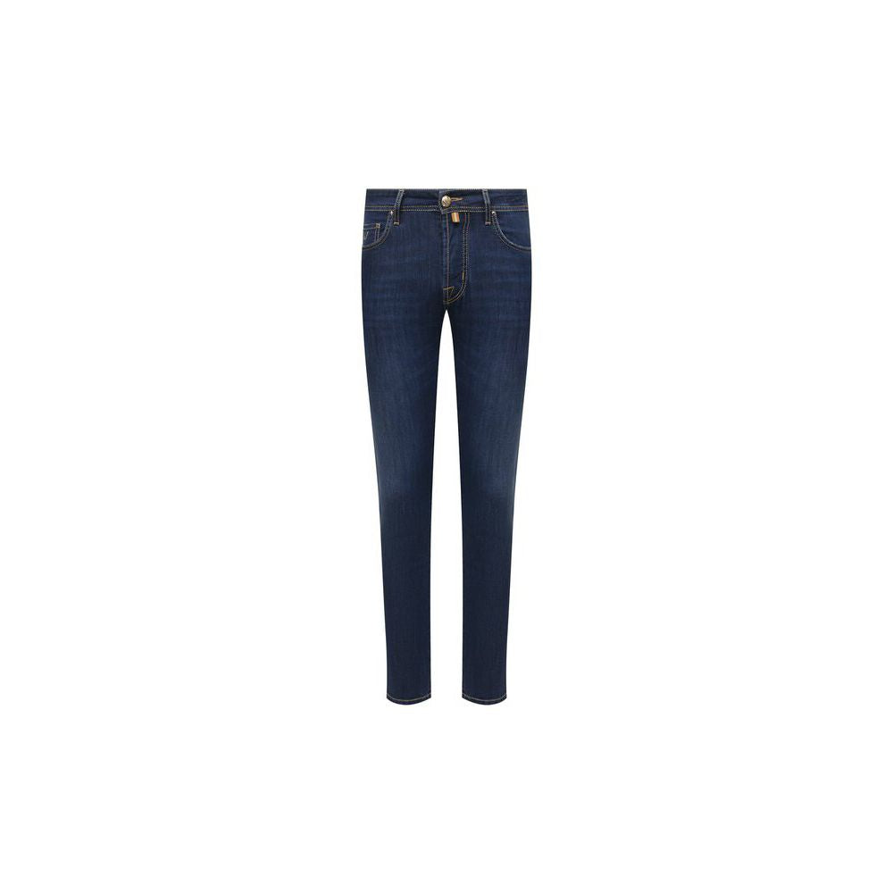 Jacob Cohen Blue Cotton Jeans & Pants