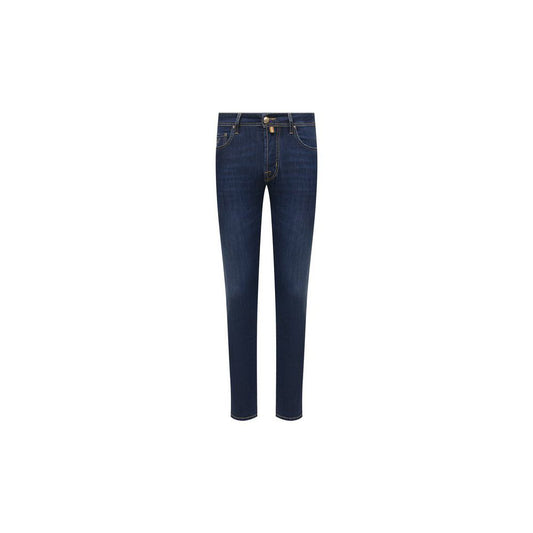 Jacob Cohen Blue Cotton Jeans & Pants