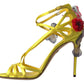 Dolce & Gabbana Yellow Keira Butterfly Appliqués Sandals