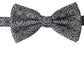 Dolce & Gabbana Black White Pattern Adjustable Neck Papillon Bow Tie