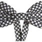 Dolce & Gabbana Black White Circles Adjustable Neck Papillon Men Bow Tie