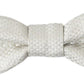 Dolce & Gabbana Ivory Silk Adjustable Neck Papillon Men Bow Tie