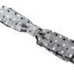 Dolce & Gabbana Gray Polka Dot Silk Adjustable Men Neck Papillon Bow Tie