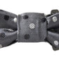 Dolce & Gabbana Gray Polka Dot Silk Adjustable Men Neck Papillon Bow Tie