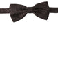 Dolce & Gabbana Brown Floral Jacquard Adjustable Neck Papillon Bow Tie