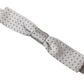 Dolce & Gabbana Gray Dotted Silk Adjustable Men Neck Papillon Bow Tie