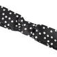 Dolce & Gabbana Black Polka Dot Silk Adjustable Men Neck Papillon Bow Tie