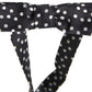 Dolce & Gabbana Black Polka Dot Silk Adjustable Men Neck Papillon Bow Tie