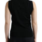 Dolce & Gabbana Black Parrot Wool Sleeveless Shirt